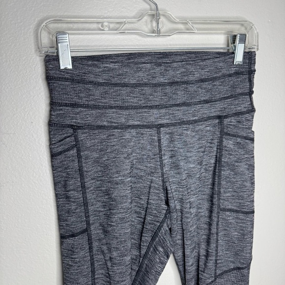 Athleta Excursion Tight Leggings Heathered Gray Workout Tights Pockets - Picture 4 of 14